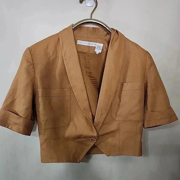 Paul Alexander Vintage Linen Skirt Set – Size 6 - Picture 15 of 15